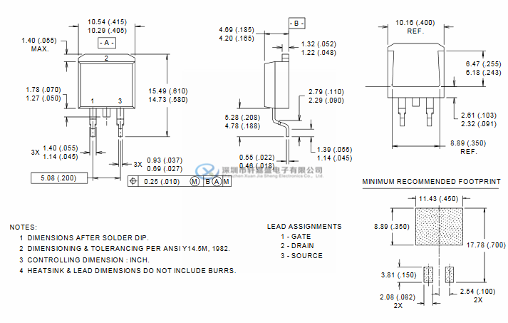IRL3502S的特征: 先进的工艺技术 Advanced technology 表面安装 Surface mount 针对4.5V-7.0V栅极驱动器进行了优化 Optimized for 4.5V-7.0V gate drivers CPU核心DC-DC转换器的理想选择 Ideal for CPU core DC-DC converters 快速切换 Quick switch IRL3502S的描述: 这些HEXFET功率MOSFET专为满足PC环境中CPU核心DC-DC转换器的需求而设计。 先进