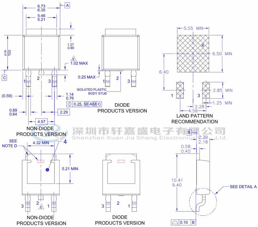 FQD2N60C的特征: 1.9A,600V, RDS(on)=4.7Ω@VGS = 10 V 低栅极电荷(典型值为8.5 nC) 低Crss(典型4.3 pF) 快速切换 100%雪崩测试 提高了dv / dt功能 FQD2N60C的概述: 这些N沟道增强型功率场效应晶体管 是使用飞兆半导体专有的平面条纹DMOS技术生产的。 这种先进的技术特别适合于最小化导通电阻, 提供卓越的开关性能,并能承受雪崩和换向模式下的高能量脉冲。 这些器件非常适用于高效率开关电源, 有源功率因数校正,基于半桥