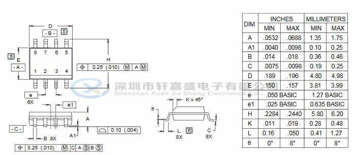 桥式整流电路封装图_电路图分享 IRF7201TRPBF的 IRF7201TRPBF的特征: 第五代技术 Generation V Technology 超低导通电阻 Ultra Low On-Resistance N沟道MOSFET N-Channel MOSFET 表面贴装 Surface Mount 可用于卷带 Available in Tape & Reel 动态dv / dt等级 Dynamic dv/dt Rating 快速切换 Fast Switching IRF7201TRPBF的概述: 来自国际整流器的第五代